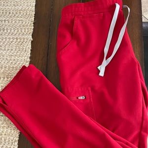 Figs Limited Edition Red Yola Pants